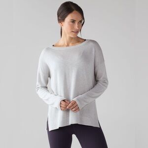 LULULEMON Get Well Crew Neck Sweater cashmere blend. Size 10